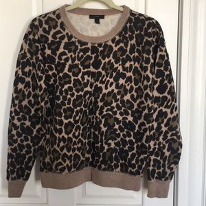J. Crew Leopard Print Sweatshirt